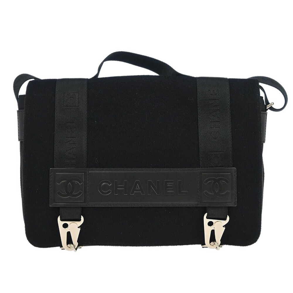 Chanel Sport Line Flap Messenger Wool and Nylon Small